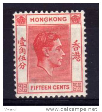 Hong Kong - 1938 - 15 Cents Definitive - MH - Ungebraucht