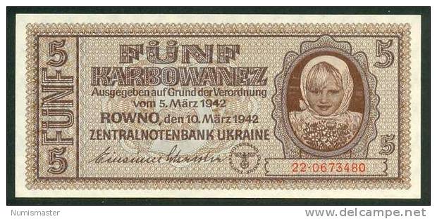 UKRAINE , 5 KARBOWANETZ 10.3.1942. P-51 , UNC - Ukraine