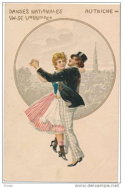 DANSES NATIONALES   AUTRICHE = VALSE VIENNOISE * (Wiener Waltzer) Non-divisée, Circa 1900 - Altri & Non Classificati