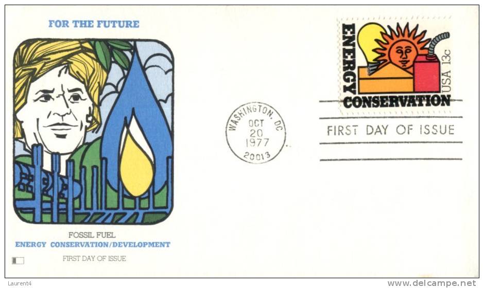 (420) USA First Day Cover - FDC - Premier Jour - 1977 - Conservation Of Energy - Andere & Zonder Classificatie