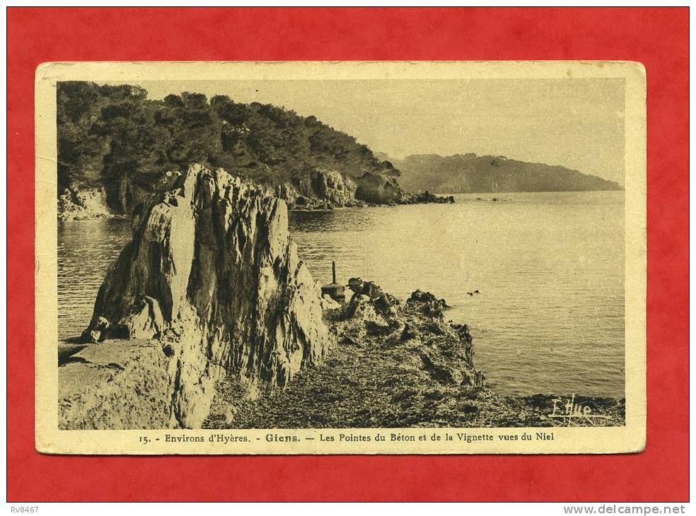 * Environs D´HYERES, GIENS-Les Pointes Du Béton Et De La Vignette Vues Du Niel-1936 - Antheor