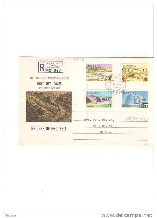 Carta De Rhodesia 1969 - Rhodesien (1964-1980)