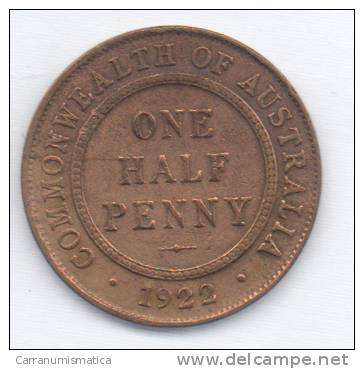 AUSTRALIA ONE HALF PENNY 1922 - Penny