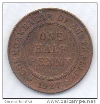 AUSTRALIA ONE HALF PENNY 1927 - Penny