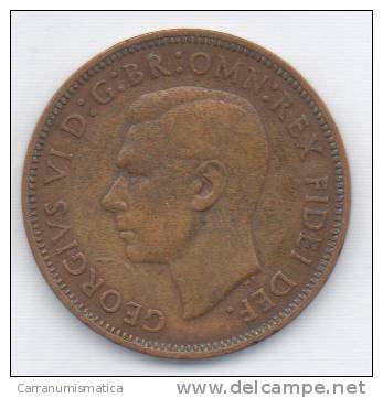 GRAN BRETAGNA HALF PENNY 1950 - C. 1/2 Penny