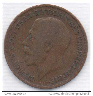 GREAT BRITAIN / GRAN BRETAGNA - GEORGE V - 1 PENNY ( 1921 ) - D. 1 Penny