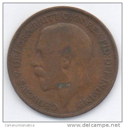 GREAT BRITAIN / GRAN BRETAGNA - GEORGE V - 1 PENNY ( 1915 ) - D. 1 Penny
