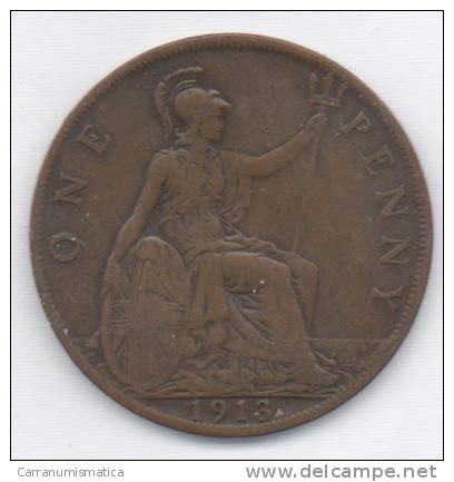 GREAT BRITAIN / GRAN BRETAGNA - GEORGE V - 1 PENNY ( 1913 ) - D. 1 Penny