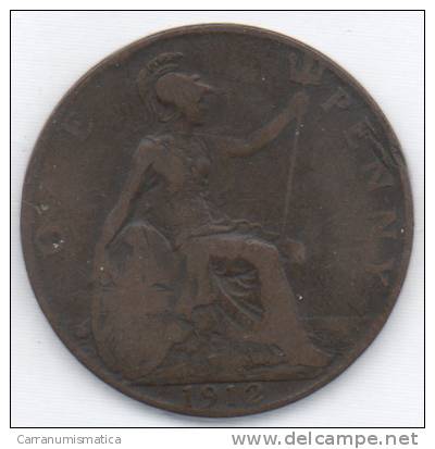 GREAT BRITAIN / GRAN BRETAGNA - GEORGE V - 1 PENNY ( 1912 ) - D. 1 Penny