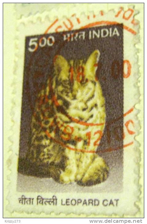 India 2000 Leopard Cat 5.00 - Used - Used Stamps