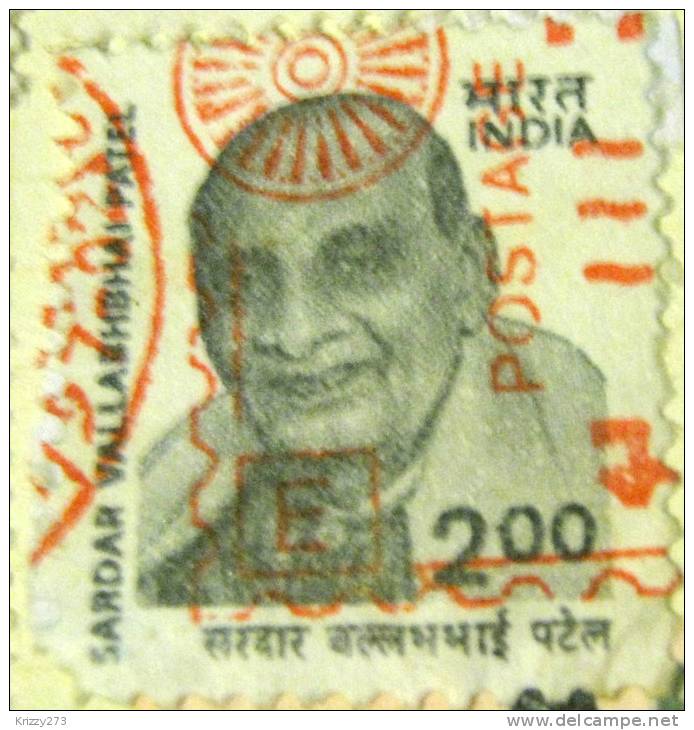 India 2000 Sardar Vallabhbhai Patel 2.00 - Used - Oblitérés