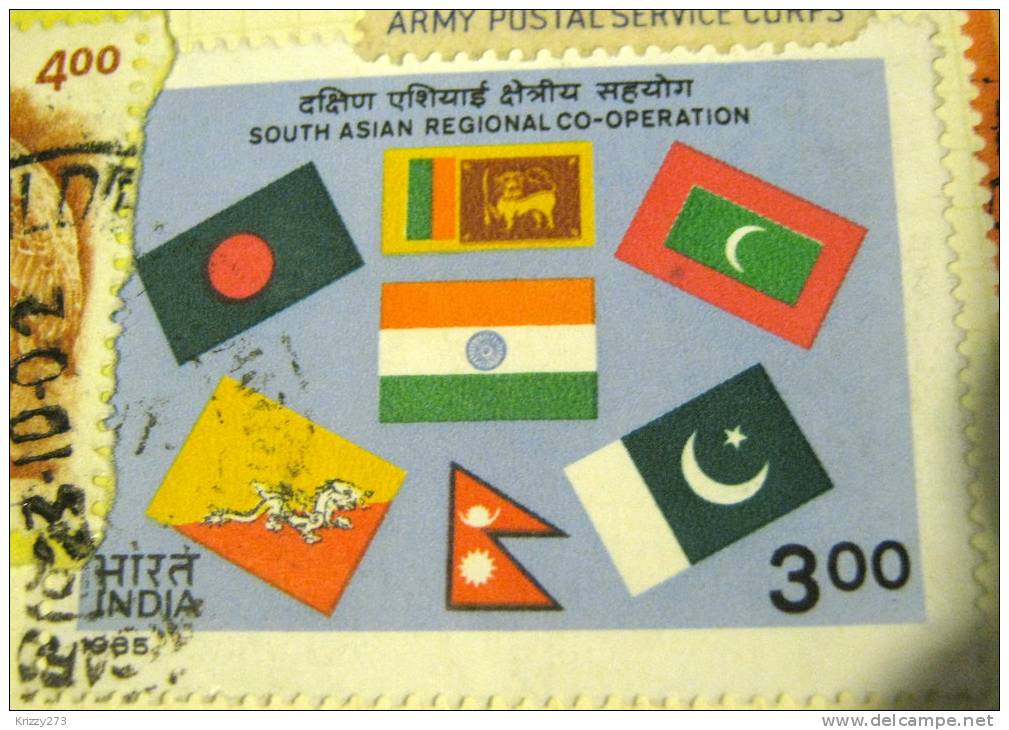 India 1985 South Asian Regional Co-operation 3.00 - Used - Used Stamps