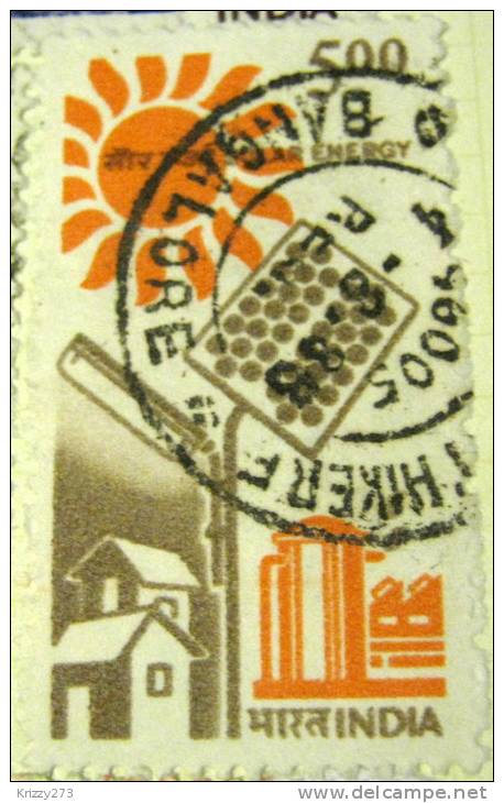 India 1986 Solar Energy 5.00 - Used - Used Stamps