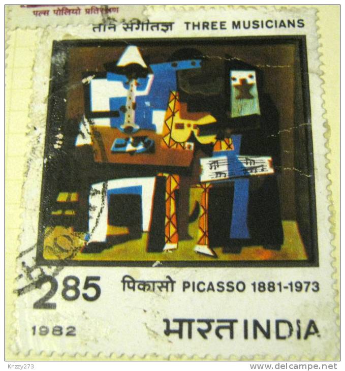 India 1982 Picasso Painting The Three Musicians 2.85 - Used - Used Stamps