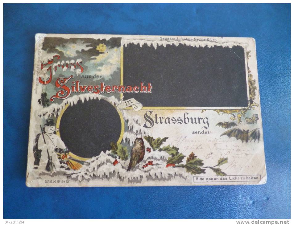 CPA Précurseur. Incunnable 1897!!. Strasbourg. TP Allemagne Au Dos. Gruss Aus Srasbourg.RARRRRRRE! - Sonstige & Ohne Zuordnung