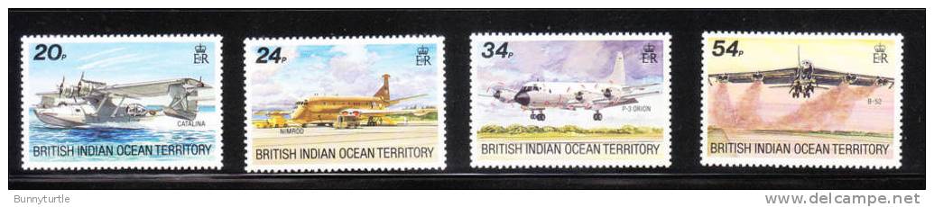 British Indian Ocean Territory BIOT 1992 Aircraft MNH - Territoire Britannique De L'Océan Indien