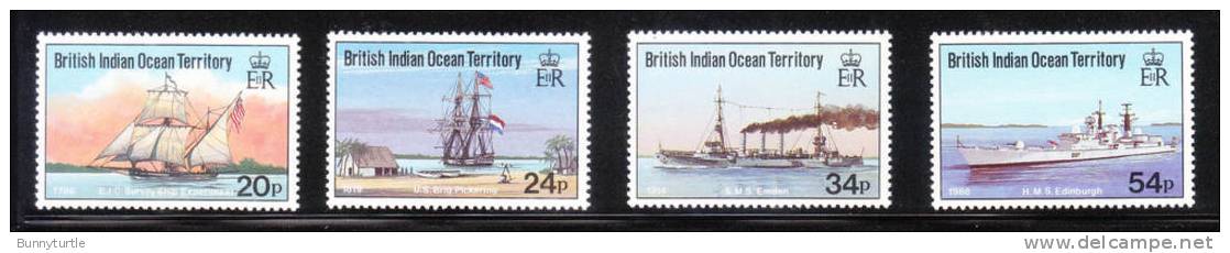 British Indian Ocean Territory BIOT 1991 Visiting Ships MNH - Territoire Britannique De L'Océan Indien