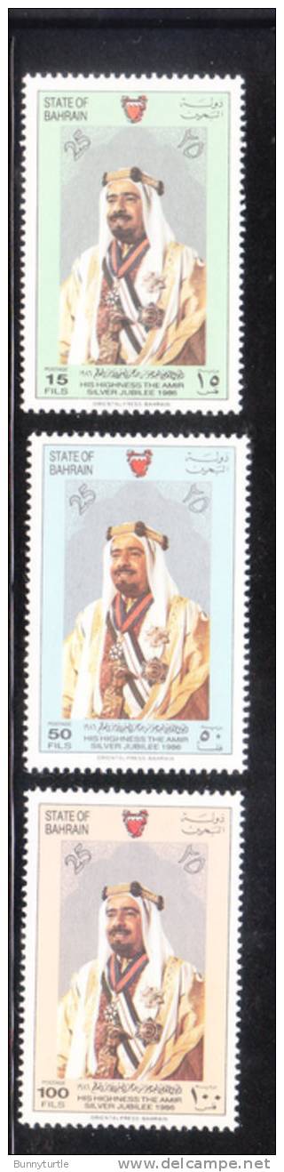 Bahrain 1986 Sheik Isa 25th Anniversary As The Emir MNH - Bahrein (1965-...)