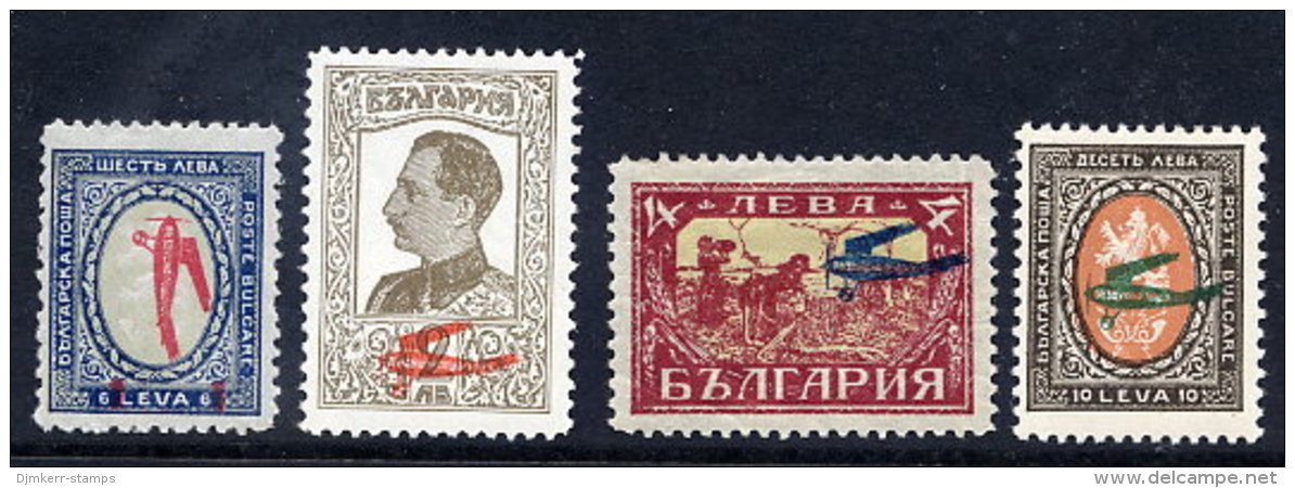 BULGARIA 1927 Airmail Overprint Set ** / *.  Michel 206-08 - Unused Stamps