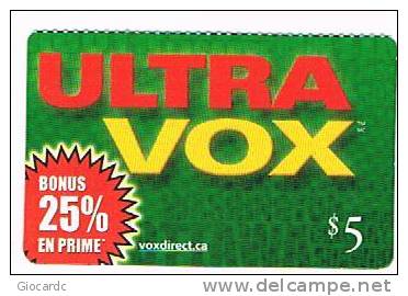 CANADA  -  VOXDIRECT  (MAGNETIC) -  ULTRA VOX                - USED  - RIF. 419 - Kanada