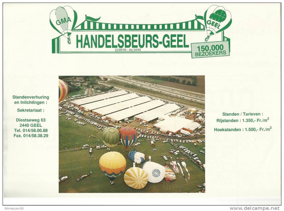 -**.GEEL **-   ""HANDELSBEURS""-22/9/1995 - 01/10/1995 - Geel