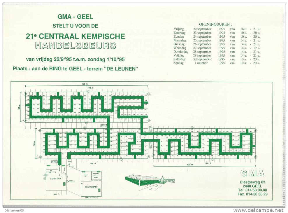 -**.GEEL **-   ""HANDELSBEURS""-22/9/1995 - 01/10/1995 - Geel