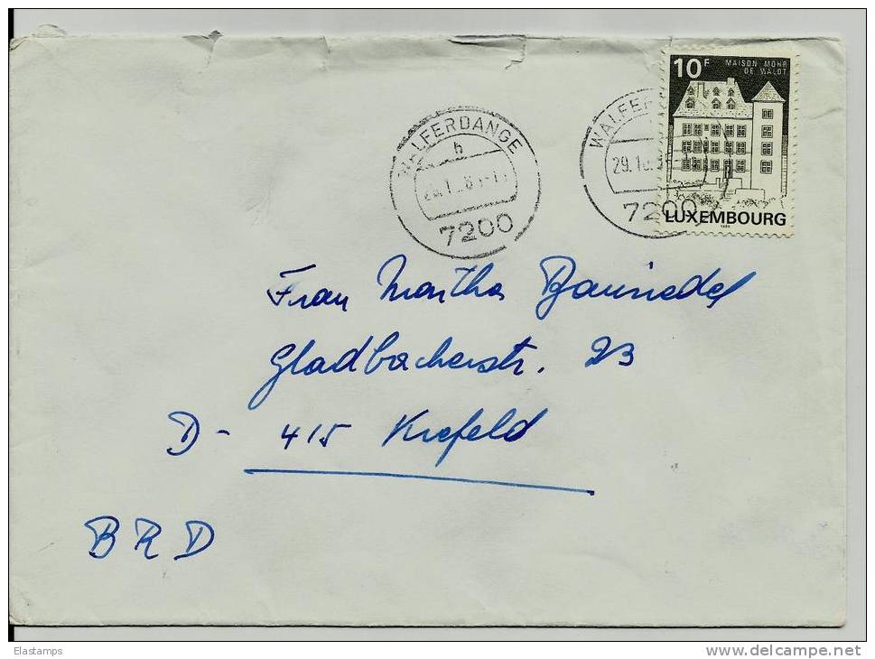 =LUXEMBURG Brief 1988 - Storia Postale