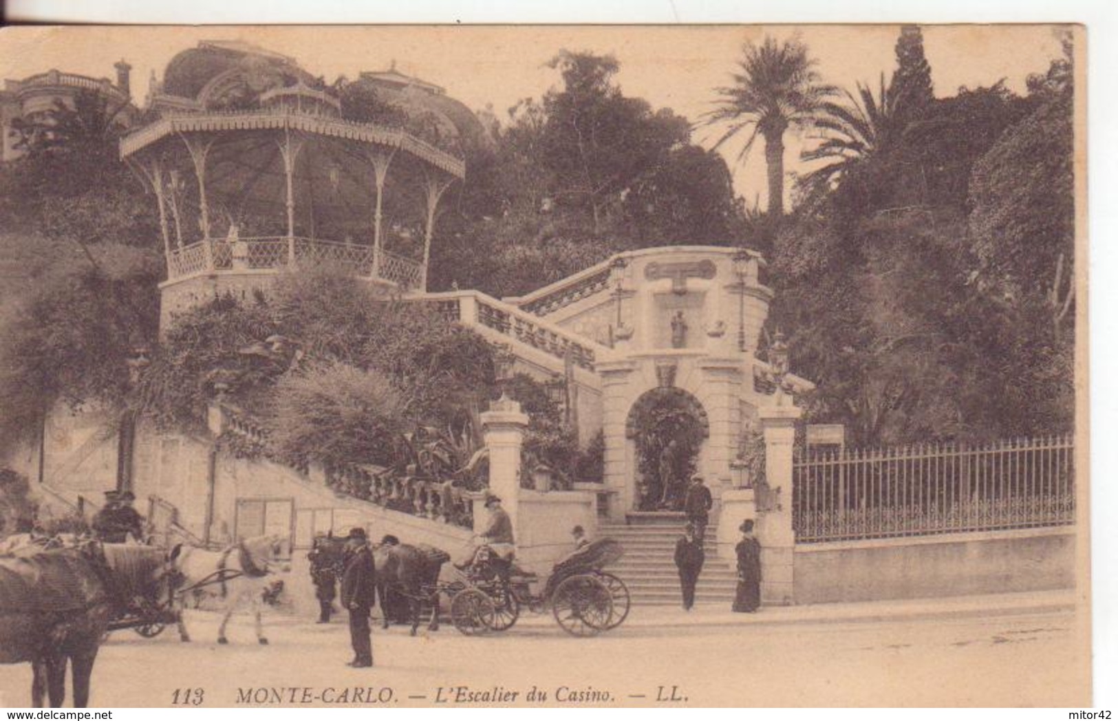 8-Principato Di Monaco-Montecarlo-Casinò-Mestieri:Cocchieri E Carrozze-v.1910 X Roma - Casino