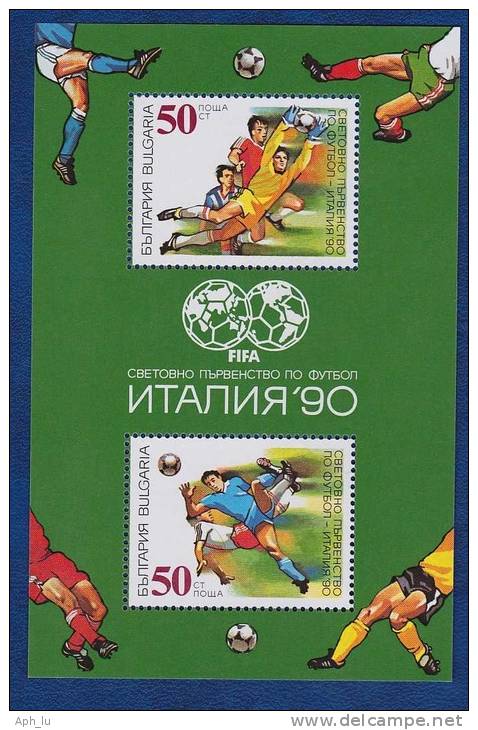 Bulgarien Fussballblock Postfrisch (w010) - 1990 – Italien