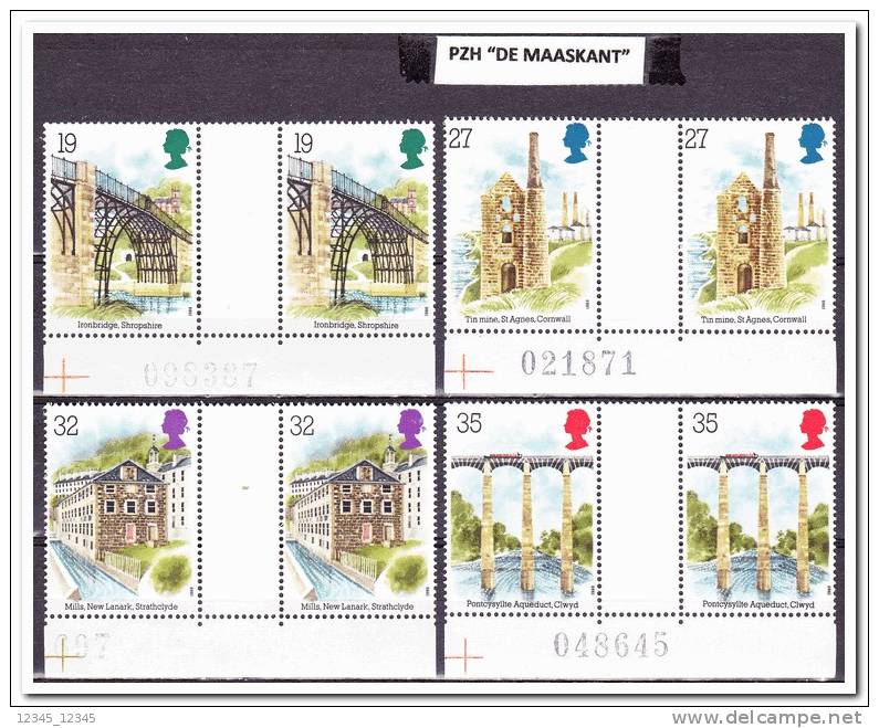 Engeland 1989 Postfris MNH  Industrial Revolution Gutterpairs - Ungebraucht