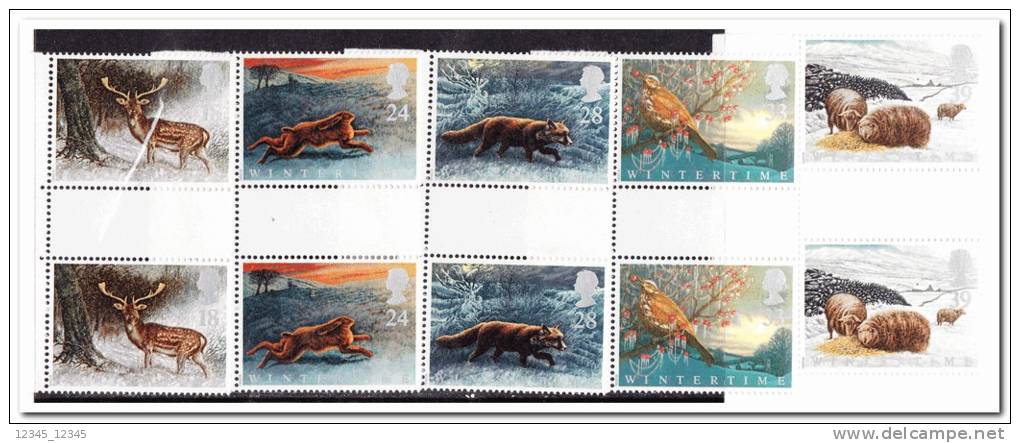 Engeland 1992 Postfris MNH  Four Seasons Gutterpairs - Unused Stamps