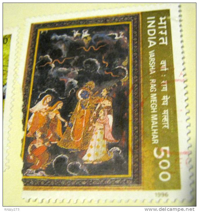 India 1996 Varsha Rag Megh Malhar 5.00 - Used Damaged - Oblitérés