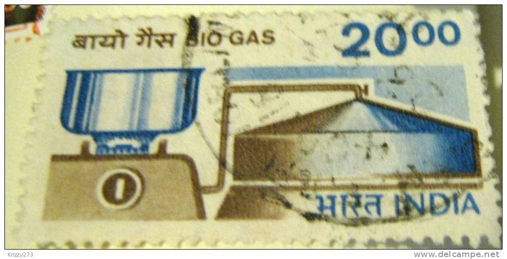 India 1988 Bio Gas 20.00 - Used - Gebruikt