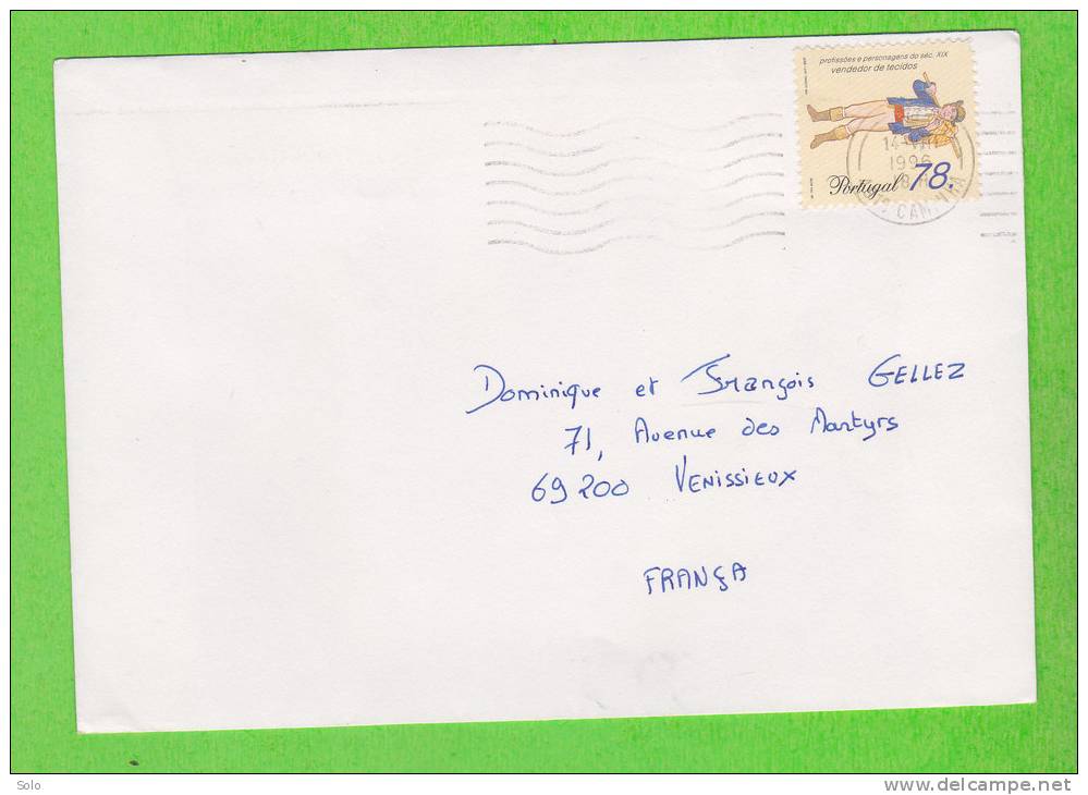 Sur Enveloppe - PORTUGAL - 1 Timbre - Storia Postale