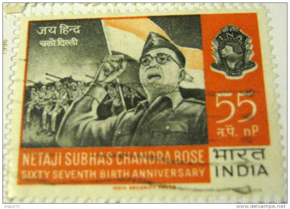 India 1964 67th Birth Anniversary Of Netaji Subhas Chandra Bose 55np - Used - Oblitérés