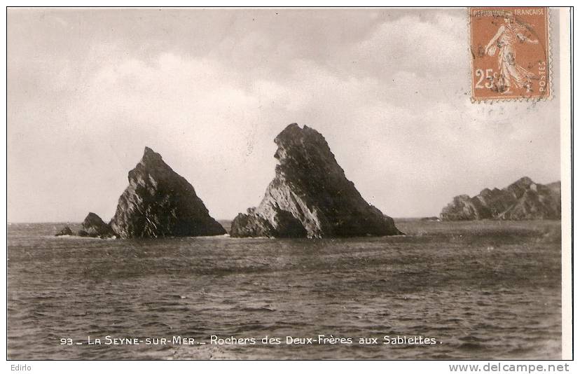 83 - La Seyne-sur-mer - Rochers Des Deux-frères Aux Sablettes  TB - La Seyne-sur-Mer