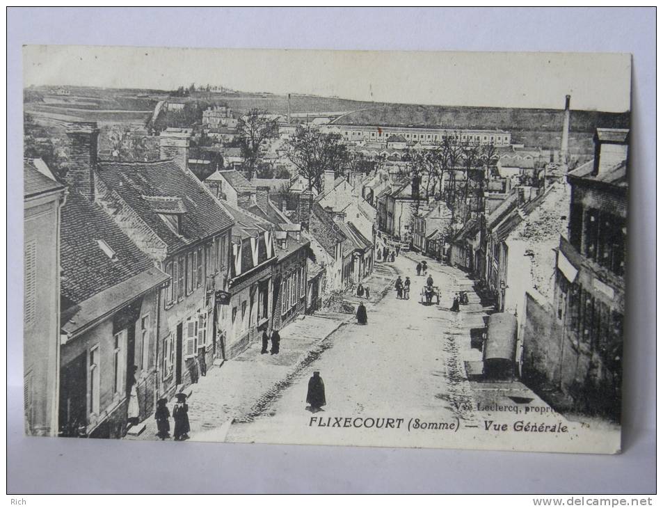 CPA 80 SOMME - Flixecourt - Vue Générale - Flixecourt