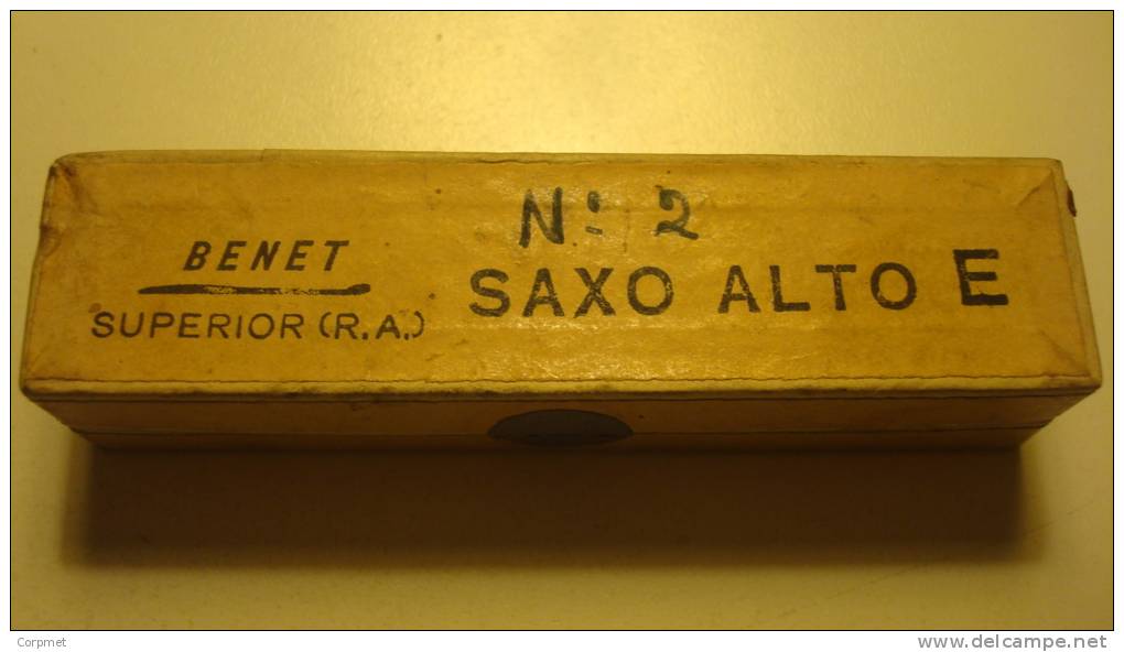 ANCHE SAXO ALTO E - Made In ARGENTINA By BENET - Accessoires, Pochettes & Cartons