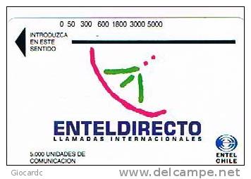 CILE (CHILE) - ENTEL  (TAMURA) -  ENTELDIRECTO             - USED   -  RIF. 446 - Cile