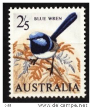 AUSTRALIA 1963 - BIRD 2/5 On Cream Paper - Mint Stamps