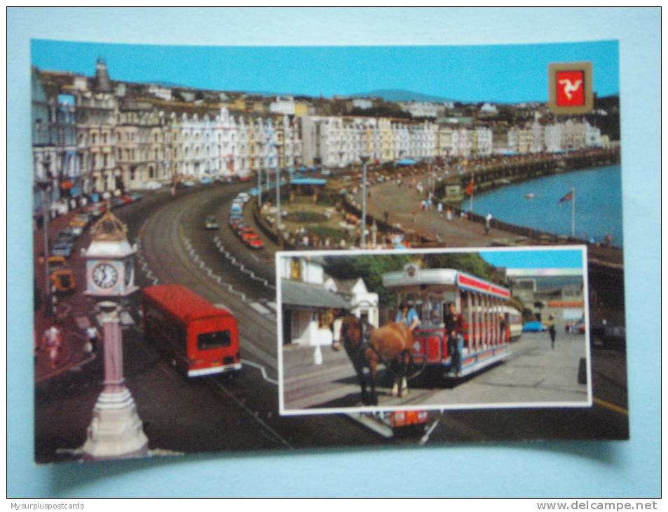 22645 PC: ISLE OF MAN: Douglas Promenade   /   Douglas Royal Tram. - Isle Of Man