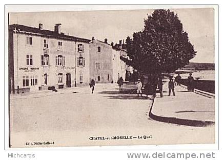 CPA 88 CHATEL SUR MOSELLE - Le Quai - Chatel Sur Moselle