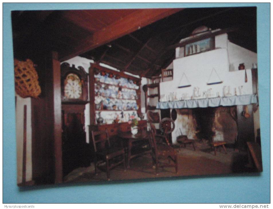 22673 PC: ISLE OF MAN:  Harry Kelly's Cottage. The Home Of A Crofter-fisherman. Cregneash Folk Museum. - Isle Of Man