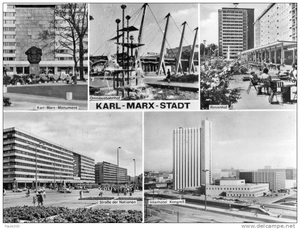 Chemnitz Karl-Marx-Stadt - Mehrbildkarte - Chemnitz (Karl-Marx-Stadt 1953-1990)