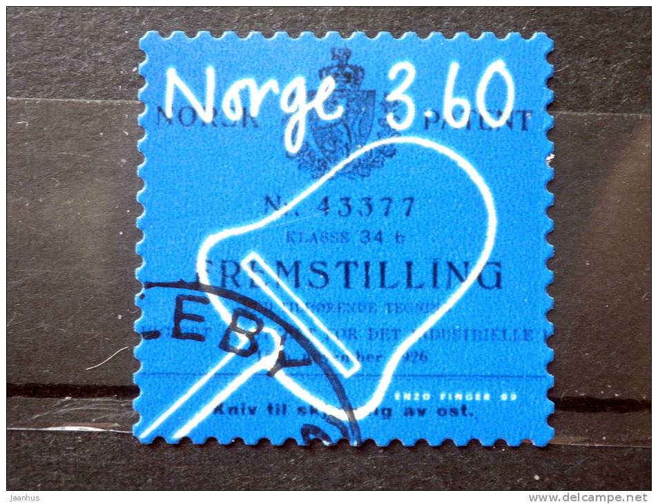 Norway - 1999 - Mi.nr.1299 - Used - Norwegian Inventions - Cheese Slicer - Self-adhesive - Used Stamps