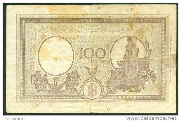 ITALIA , 100 LIRE  10.10.1944. - 100 Liras