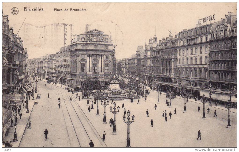 Bruxelles,  Place De Brouckère  -  1913 -- - Feesten En Evenementen