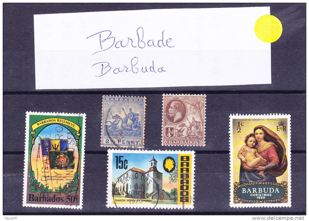 Barbade  Lot En Plaquette - Barbados (1966-...)