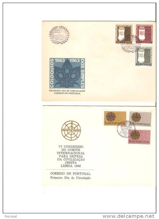2 Cartas De Portugal - Brieven En Documenten