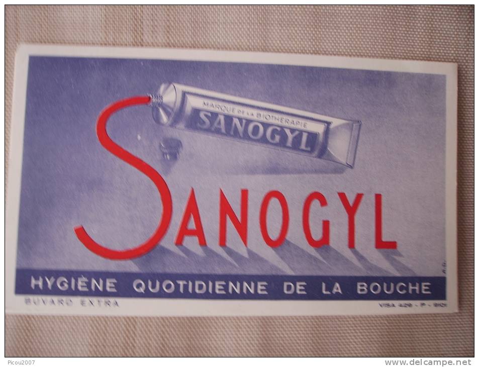 Buvards Sanogyl, Paptalmine, Pento, Tricostéril Et Boldolaxine. - Produits Pharmaceutiques